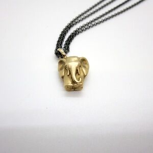 Gold plated, elephant necklace 14 k made in South Africa